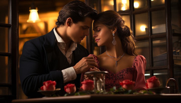 обоя 3д графика, романтика , romantics, влюбленные