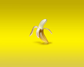 обоя 3д, графика, modeling, моделирование, банан