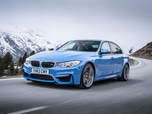 Картинка автомобили bmw m3 синий 2014г f80 uk-spec