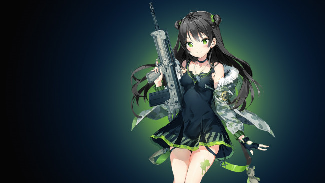 Обои картинки фото аниме, girls frontline, bishojo, rifle, game, anime, weapon, girl, frontline
