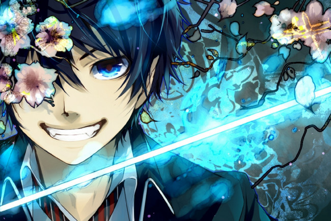 Обои картинки фото аниме, ao no exorcist, рин