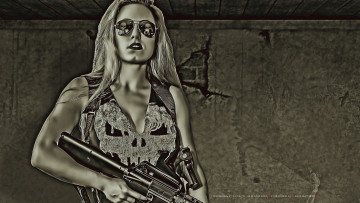 Картинка календари компьютерный+дизайн 2019 calendar женщина очки оружие девушка