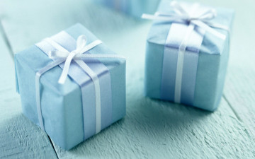 обоя праздничные, подарки и коробочки, коробки, подарки, голубые