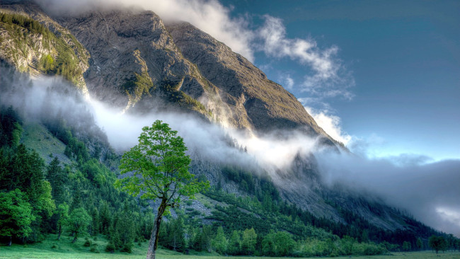 Обои картинки фото karwendel mountains, austrian alps, природа, горы, karwendel, mountains, austrian, alps