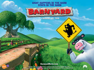 обоя barnyard, 2006, мультфильмы, the, original, party