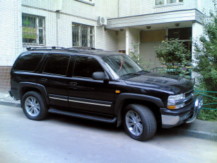 Картинка chevrolet tahoe автомобили выставки уличные фото