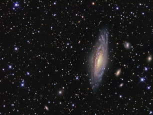 обоя ngc, 7331, дальше, космос, галактики, туманности