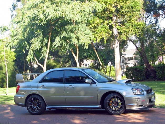 Обои картинки фото subaru, impreza, sti, 2005, автомобили