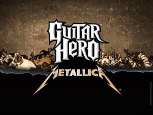 обоя guitar, hero, metallica, видео, игры