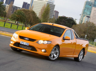 Картинка автомобили ford fg желтый ute turbo xr6 falcon