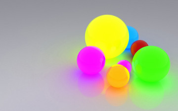 Картинка 3д+графика шары+ balls цвета шары