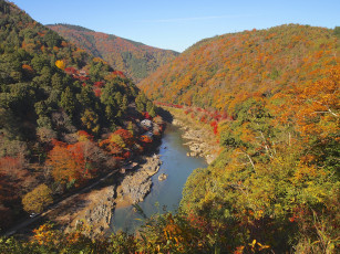 Картинка природа реки озера горы лес небо река осень
