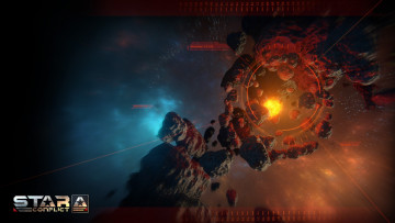 Картинка star+conflict видео+игры метеориты взрыв