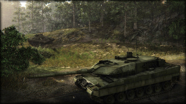 Обои картинки фото видео игры, armored warfare, танки, лес
