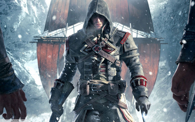 Обои картинки фото видео игры, assassin`s creed unity, оружие, фон, взгляд, мужчина