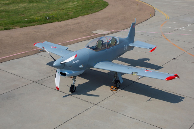 Обои картинки фото Як- 152, авиация, лёгкие одномоторные самолёты, самолёт, Як-, 152