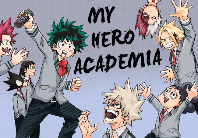 Обои картинки фото аниме, boku no hero academia, герои