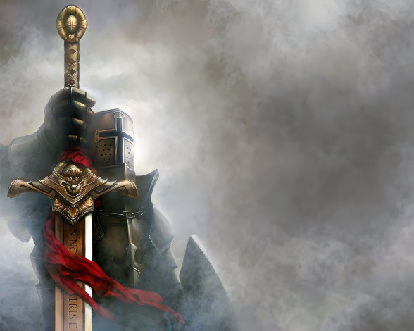 Обои картинки фото видео игры, crusaders,  thy kingdom come, рыцарь, меч
