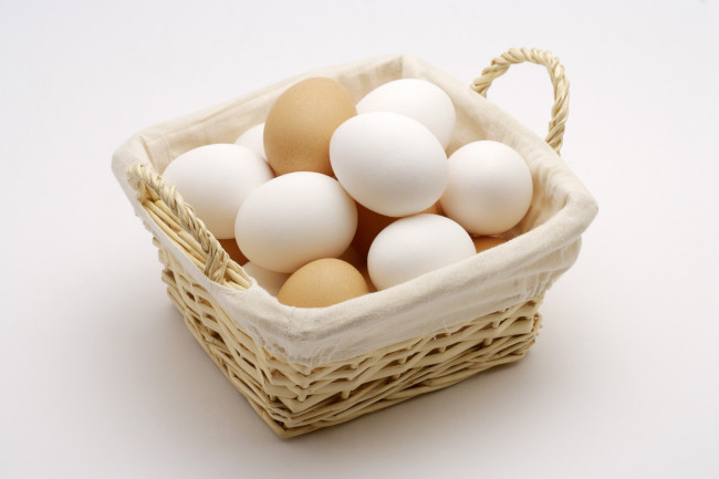 Обои картинки фото еда, Яйца, яйца, корзина