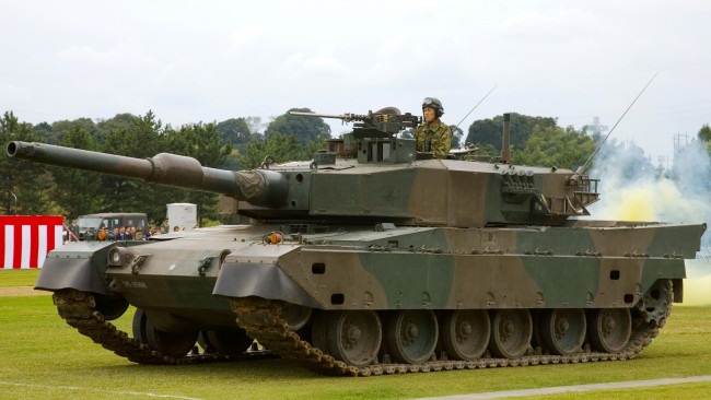 Обои картинки фото type, 90, техника, военная, 2-я, мировая, основной, танк, Япония