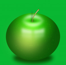 Картинка 3д графика другое яблоко
