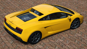 обоя автомобили, 3д, lamborghini, 2008