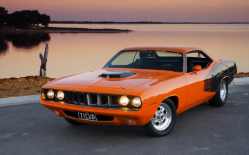 Картинка автомобили plymouth barracuda плимут cuda muscle car