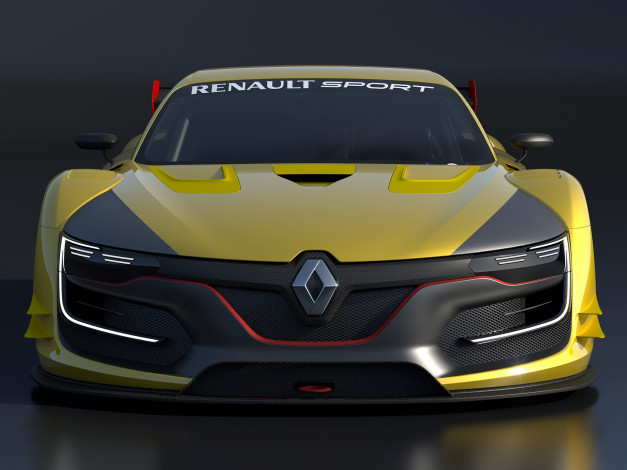 Обои картинки фото автомобили, renault, желтый, 2014г, sport, r-s