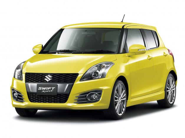 Обои картинки фото автомобили, suzuki, swift, sport, 5-door, jp-spec, желтый