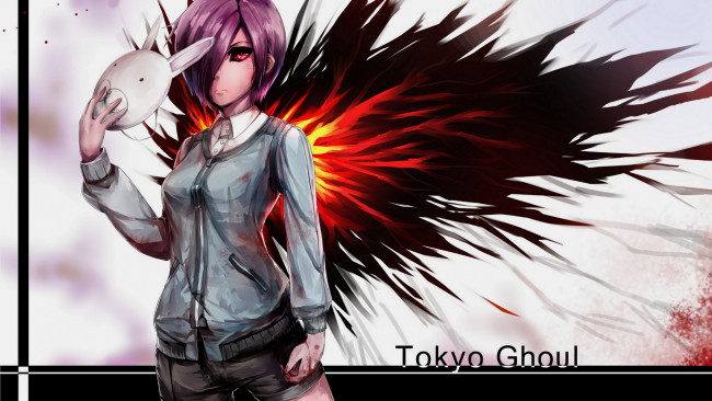 Обои картинки фото аниме, tokyo ghoul, kirishima, touka, tokyo, ghoul, токийский, монстр, девушка