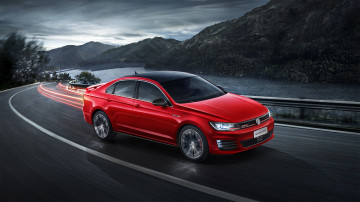 обоя автомобили, volkswagen, 2016г, gts, lamando