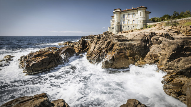 Обои картинки фото castello del boccale - livorno, города, замки италии, побережье