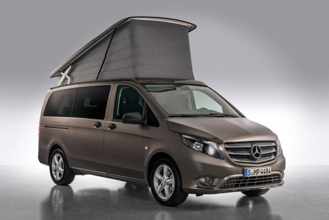 Обои картинки фото автомобили, mercedes-benz, vansportscamper, vito, hartmann, 2016г, w447