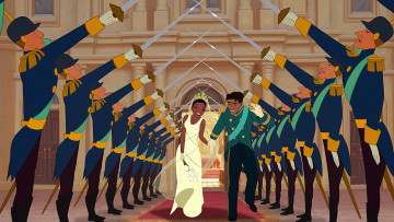 Картинка мультфильмы the+princess+and+the+frog жених невеста солдат