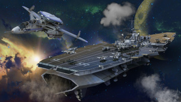Картинка 3д+графика космические+корабли +звездолеты+ spaceships +starships космический корабль галактики вселенная полет