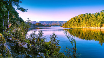 обоя lake waikaremoana, new zealand, природа, реки, озера, lake, waikaremoana, new, zealand