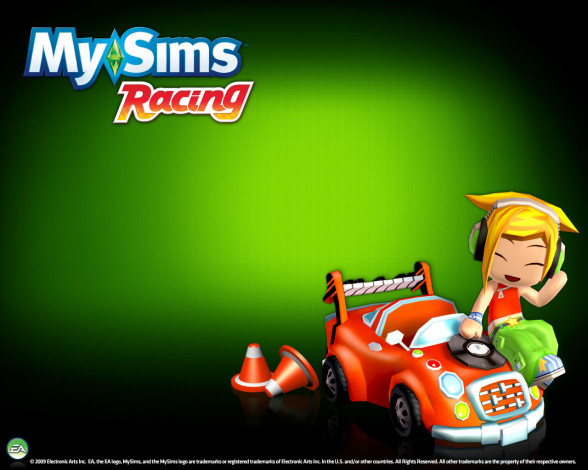 Обои картинки фото mysims, racing, видео, игры