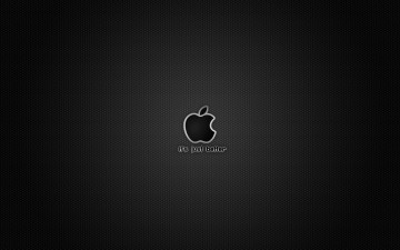 Картинка компьютеры apple тёмный логотип