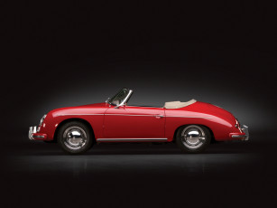 обоя автомобили, porsche, 1600, t2, convertible, d, красный, 1958г, 356a