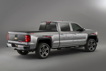 обоя автомобили, chevrolet, 2014, серый, silverado, concept, toughnology