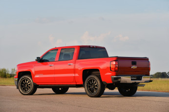 Картинка автомобили chevrolet красный 2014г silverado hpe550 hennessey