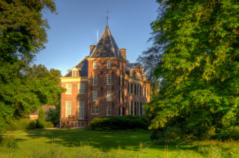 Картинка laren++нидерланды города -+здания +дома laren нидерланды особняк деревья трава
