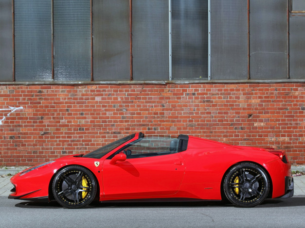Обои картинки фото автомобили, ferrari, красный, 458, 2014г, spider, mec, design