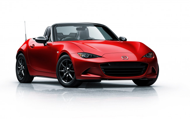 Обои картинки фото автомобили, mazda, красный, 2014г, np, roadster