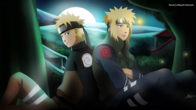 Обои картинки фото аниме, naruto, minato