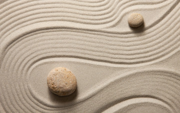 обоя разное, ракушки,  кораллы,  декоративные и spa-камни, sand, zen, камни, песок, stone