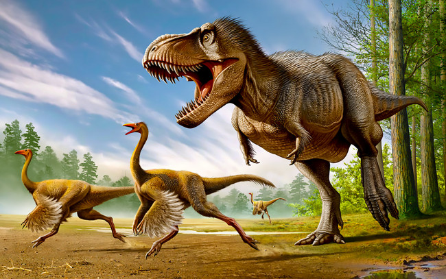 Обои картинки фото рисованное, животные,  доисторические, динозавры