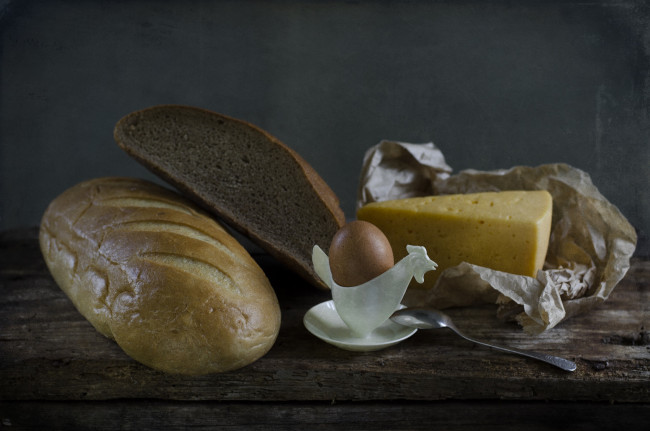 Обои картинки фото еда, натюрморт, кушать, деревня, винтаж, яйцо, хлеб, сыр, село, обед, светлана, андреянова