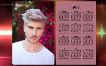 обоя календари, люди, мужчина, взгляд, лицо