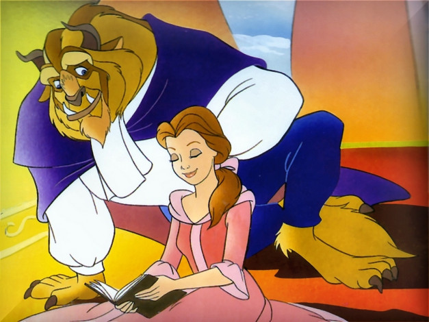 Обои картинки фото мультфильмы, beauty, and, the, beast